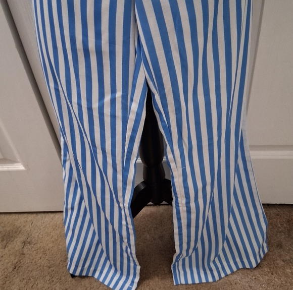 Blue and White Striped Halter Top & Pants   Size S - Picture 6 of 9